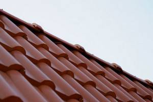 Roof made of polymer sand tiles