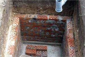 Square brick septic tank