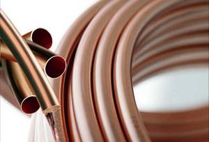 Copper pipes for water supply