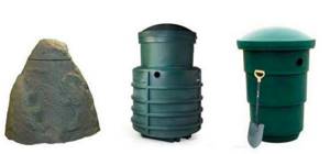 Model range of Green Rock septic tanks