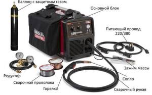 In the photo - equipment for semi-automatic welding