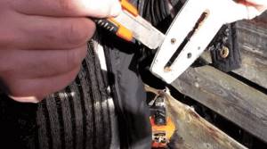 The chain on the Partner 350 chainsaw is not lubricated