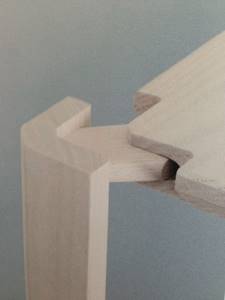 Permanent (adhesive) joints tongue and groove
