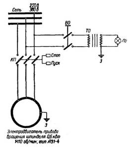 НС-12 Схема Электрическая сверлильного станка