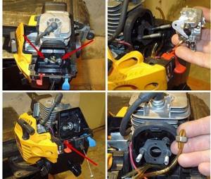 About chainsaw carburetor malfunctions