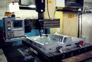 metal processing on a CNC machine