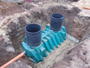 Backfilling a septic tank