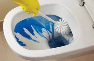 Cleaning the toilet from limescale using folk and industrial remedies
