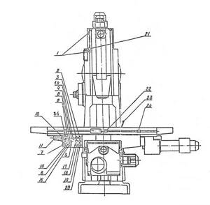 Controls of a vertical CNC milling machine model 6Р13Ф3
