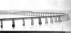 Original bridge over the Tay from the north (completed 1878)