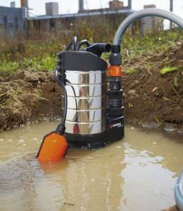 pumping water with a drainage pump