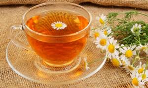 Chamomile infusion is great for rinsing