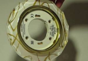Lamp holder with GX53 socket