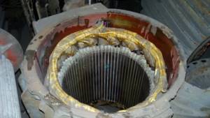Rewinding the stator of an asynchronous electric motor