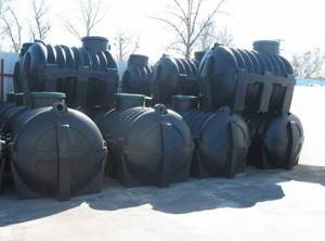 Plastic barrels for sewage