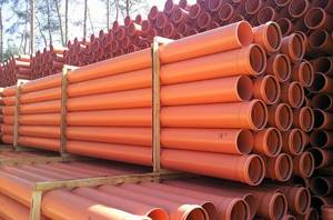 Plastic pipes for external sewerage