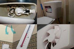 Why does the toilet tank sweat and how to get rid of condensation