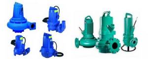 Submersible pumps for pumping stations