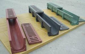 polymer gutters for stormwater drainage