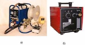 Semi-automatic machines for arc welding and surfacing in shielding gases