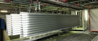 powder painting of C21 corrugated sheets in RAL in 3 days in Smolensk