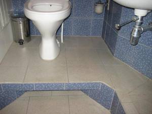 Before raising the toilet higher above the floor, you need to decide on the installation location