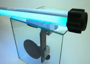 Using an ultraviolet lamp for drying argoglass