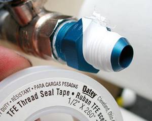 Example of using sealing tape