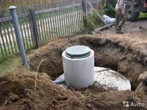 An example of a single-chamber septic tank
