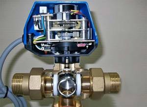 Operating principle of electric ball valves