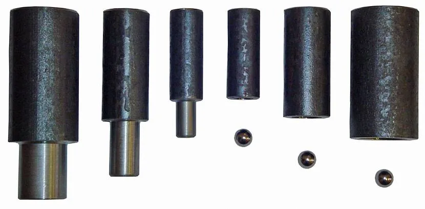 Welded hinges with ball