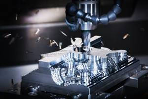 metal processing process on a CNC machine