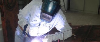 profession gas-electric welder