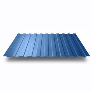 Corrugated sheeting for building a fence