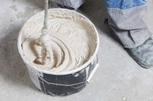 Proportions for plaster for pouring into molds