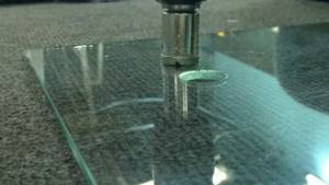 drill glass