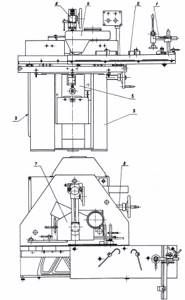 Location of components of the milling machine FSSH-1A