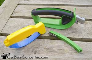 Different types of sharpeners for garden tools