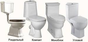Types of toilet flush mechanisms