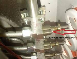 Low flame adjustment screw