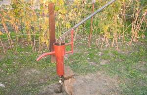 Hand pump for well