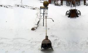 Homemade snow removal