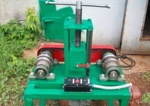 Homemade profile bending machine with electric drive