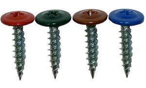 self-tapping screws for fixing corrugated sheets with a wide head