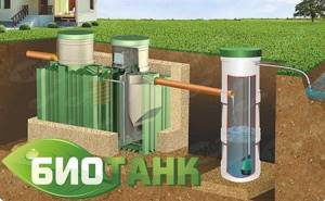 Septic tank Biotank with overflow well
