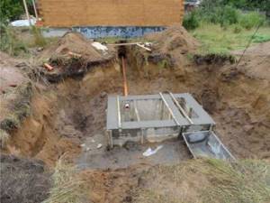 Do-it-yourself septic tank for a bath without pumping