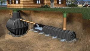 Do-it-yourself septic tank for a bath without pumping