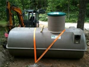 Septic tank for a summer residence without pumping and odors