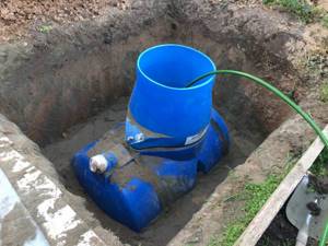 septic tank from a barrel