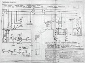 Electrical circuit diagram of a screw-cutting lathe 16K20F3S32 with CNC 2P22 p.1